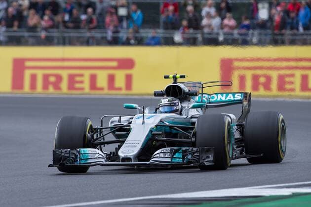 July 14th 2017, Silverstone, Northamptonshire, England; British Formula One Grand Prix, Free Practice; Mercedes AMG Petronas Motorsport driver Valtteri Bottas during first practice xTimxWilliamsx  ActionPlus11901123