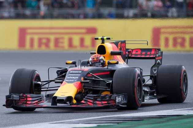 July 14th 2017, Silverstone, Northamptonshire, England; British Formula One Grand Prix, Free Practice; Red Bull Racing driver Max Verstappen during first practice xTimxWilliamsx  ActionPlus11901125