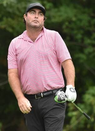 SILVIS, IL - JULY 13: Chris Kirk reacts after hitting his tee shot on the No. 2 hole during the first round of the John Deere Classic, July 13, 2017, at TPC Deere Run, Silvis, IL. (Photo by Keith Gillett Icon Sportswire) GOLF: JUL 13 PGA Golf Herren - John Deere Classic - First Round Icon17070130081 EDITORIAL USE ONLY
