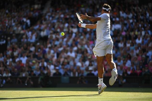 Roger Federer (Sui) TENNIS : WIMBLEDON 2017 14 07 17 antoinecouvercelle panoramic 