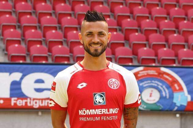 DANNY LATZA 1. FSV MAINZ 05 FUSSBALL, GER, 1.BL, PORTRAETTERMIN 2017 2018, 