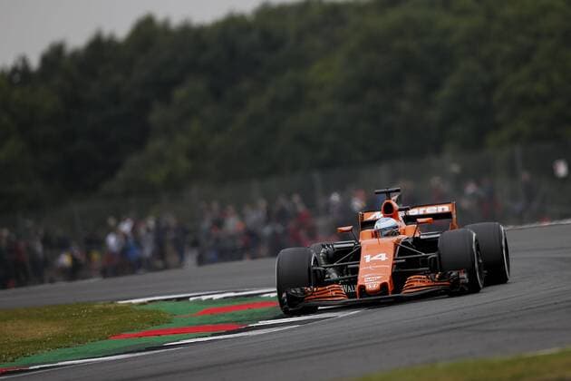 July 15, 2017 - Towcester, United Kingdom - FERNANDO ALONSO of Spain and McLaren Honda drives during the third free practice session of the 2017 Formula 1 British Grand Prix in Towcester, United Kingdom. F1 2017 - British Grand Prix - Practice - ZUMAg147 20170715_zap_g147_009 Copyright: xJamesxGasperottix