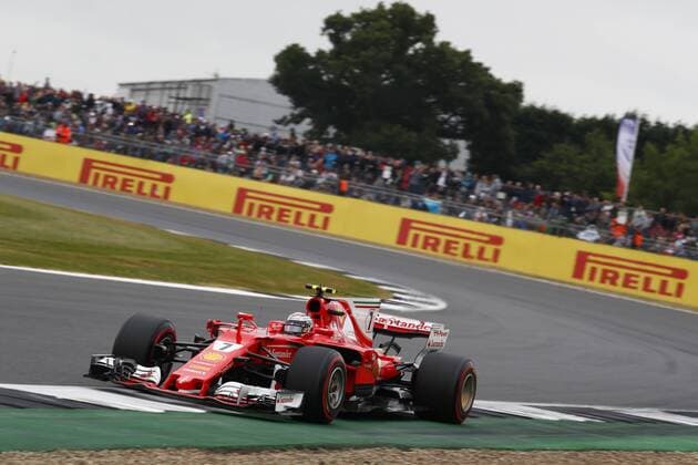 Motorsports: FIA Formula One World Championship WM Weltmeisterschaft 2017, Grand Prix of Great Britain, 7 Kimi Raikkonen (FIN, Scuderia Ferrari), Silverstone Great Britain xHOCHxZWEIx