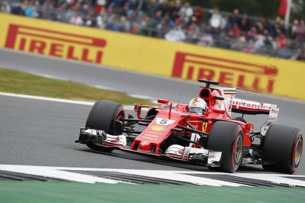 Motorsports: FIA Formula One World Championship WM Weltmeisterschaft 2017, Grand Prix of Great Britain, 5 Sebastian Vettel (GER, Scuderia Ferrari), Silverstone Great Britain xHOCHxZWEIx