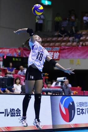 Ajcharaporn Kongyot (THA), JULY 15, 2017 - Volleyball : FIVB Volleyball World League SENDAI 2017 match between Brazil 0-3 Thailand at Kamei Arena Sendai, in Sendai, Japan. Noxthirdxpartyxsales  (ipha039717)