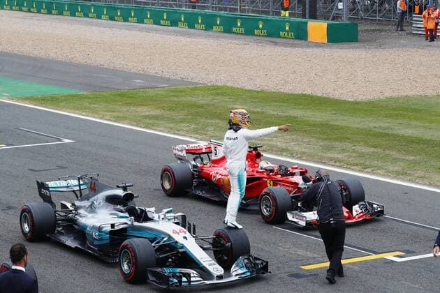 Motorsports: FIA Formula One World Championship WM Weltmeisterschaft 2017, Grand Prix of Great Britain, 44 Lewis Hamilton (GBR, Mercedes AMG Petronas F1 Team), Silverstone Great Britain xHOCHxZWEIx