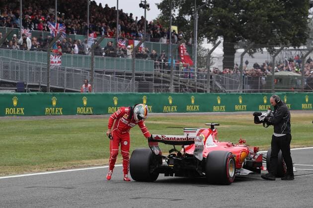 British Grand Prix, Silverstone 13 - 16 July 2017 15.07.2017 - Qualifying, 3rd place Sebastian Vettel (GER) Scuderia Ferrari SF70H 