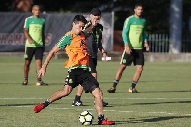 Mexican National soccer team s player Jesus Molina during a training of the team held at Trinity University in San Antonio, Texas, USA on 15 July 2017. Mexico will face Curazao in the Golden Cup 2017. MEXICO TRAINING !ACHTUNG: NUR REDAKTIONELLE NUTZUNG!  Copyright: xJosexMendezx JME02 20170715-636357425404325994