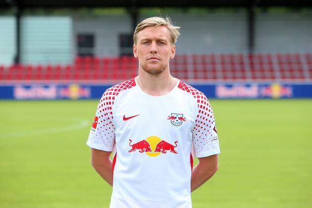 RB Leipzig Fussball Saison 2017-18 Leipzig, 15.07.2017, Fußball, DFL, GER, Porträttermin 2017 2018. , RB LEIPZIG , Im Bild: Emil Forsberg. ,