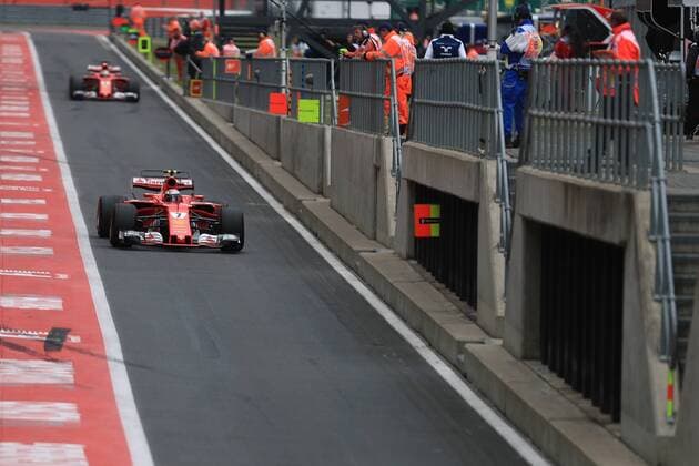 July 15th 2017, Silverstone, Northamptonshire, England; British Formula One Grand Prix, qualification sessions day; Kimi Raikkonen - Scuderia Ferrari SF70H xOctanex  ActionPlus11901867