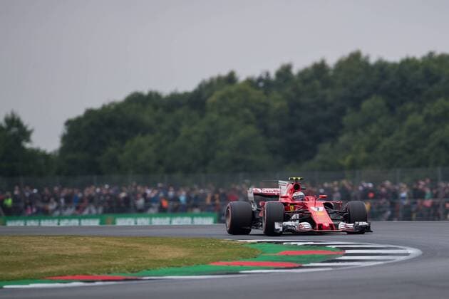 July 15th 2017, Silverstone, Northamptonshire, England; British Formula One Grand Prix, qualification sessions day; Scuderia Ferrari driver Kimi Raikkonen in qualifying xTimxWilliamsx  ActionPlus11902050
