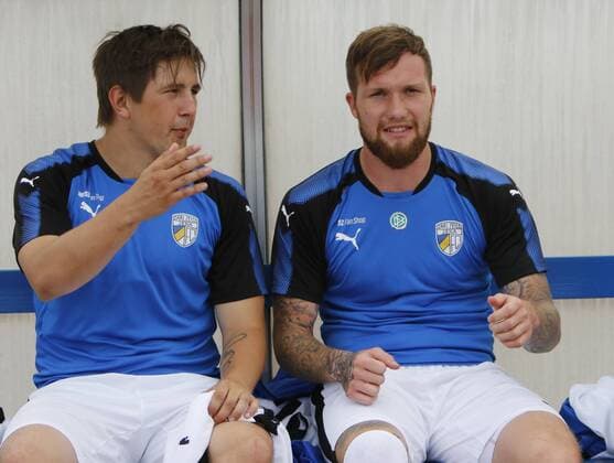 vl Kevin Pannewitz und Jan Löhmannsröben, Fussball, Thüringer Medien Cup, FC Carl Zeiss Jena - VfL Bochum, xtgx
