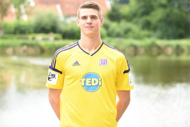 Fußball 3. Liga, Porträttermin 2017 2018, Porträttermin VfL Osnabrück am 14.07.2017 im See und Sporthotel in Ankum Torwart Leon Tigges (Osnabrueck) MT