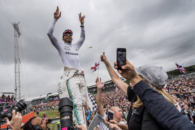 Motorsports: FIA Formula One World Championship WM Weltmeisterschaft 2017, Grand Prix of Great Britain, 44 Lewis Hamilton (GBR, Mercedes AMG Petronas F1 Team), Silverstone Great Britain xHOCHxZWEIx