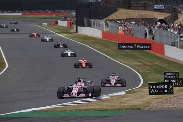 British Grand Prix, Silverstone 13 - 16 July 2017 16.07.2017 - Race, Esteban Ocon (FRA) Sahara Force India F1 VJM10 