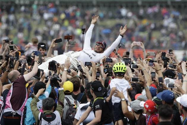 Motorsports: FIA Formula One World Championship WM Weltmeisterschaft 2017, Grand Prix of Great Britain, 44 Lewis Hamilton (GBR, Mercedes AMG Petronas F1 Team), Silverstone Great Britain xHOCHxZWEIx