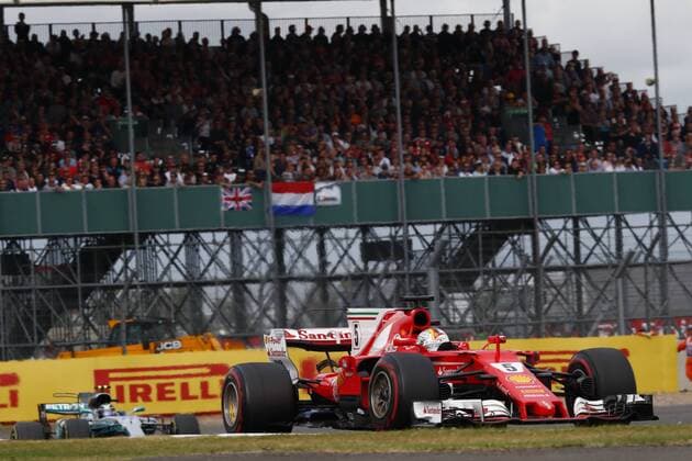 Motorsports: FIA Formula One World Championship WM Weltmeisterschaft 2017, Grand Prix of Great Britain, 5 Sebastian Vettel (GER, Scuderia Ferrari), Silverstone Great Britain xHOCHxZWEIx