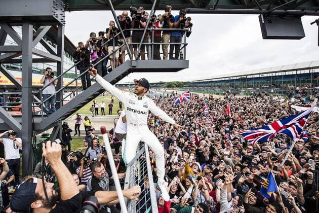Motorsports: FIA Formula One World Championship WM Weltmeisterschaft 2017, Grand Prix of Great Britain, 44 Lewis Hamilton (GBR, Mercedes AMG Petronas F1 Team), Silverstone Great Britain xHOCHxZWEIx