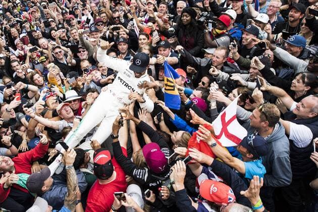 Motorsports: FIA Formula One World Championship WM Weltmeisterschaft 2017, Grand Prix of Great Britain, 44 Lewis Hamilton (GBR, Mercedes AMG Petronas F1 Team), Silverstone Great Britain xHOCHxZWEIx