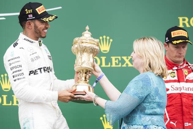 Motorsports: FIA Formula One World Championship WM Weltmeisterschaft 2017, Grand Prix of Great Britain, 44 Lewis Hamilton (GBR, Mercedes AMG Petronas F1 Team), Silverstone Great Britain xHOCHxZWEIx