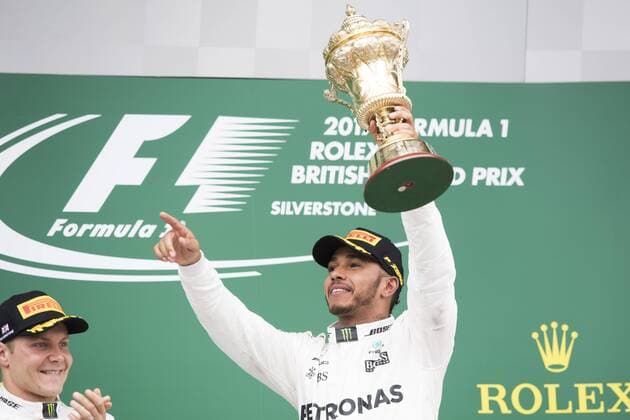 Motorsports: FIA Formula One World Championship WM Weltmeisterschaft 2017, Grand Prix of Great Britain, 44 Lewis Hamilton (GBR, Mercedes AMG Petronas F1 Team), Silverstone Great Britain xHOCHxZWEIx