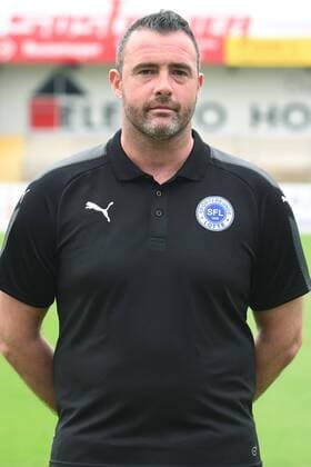 Fußball 3. Liga, Porträttermin 2017 2018 Sportfreunde Lotte am 16.07.2017 im Frimo Stadion in Lotte Torwarttrainer Bastian Görrissen Goerrissen (Lotte) MT