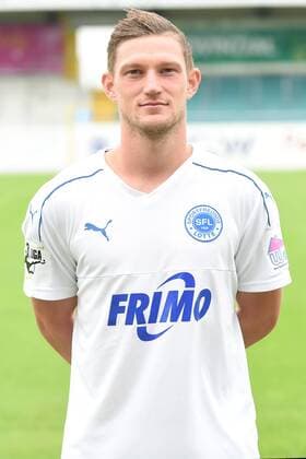Fußball 3. Liga, Porträttermin 2017 2018 Sportfreunde Lotte am 16.07.2017 im Frimo Stadion in Lotte Andre Dej (Lotte) MT