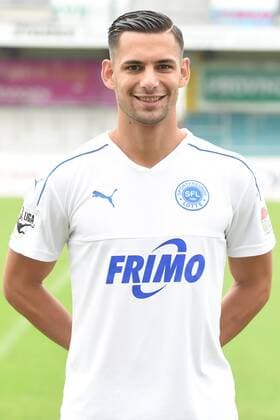 Fußball 3. Liga, Porträttermin 2017 2018 Sportfreunde Lotte am 16.07.2017 im Frimo Stadion in Lotte Luka Tankulic (Lotte) MT