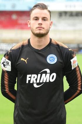 Fußball 3. Liga, Porträttermin 2017 2018 Sportfreunde Lotte am 16.07.2017 im Frimo Stadion in Lotte Torwart Yannick Zummack (Lotte) MT
