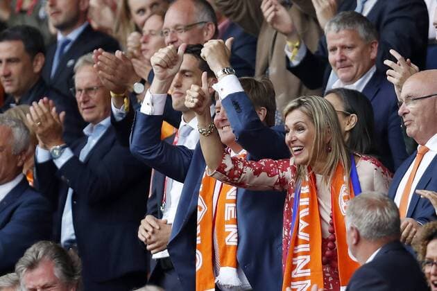 Fußball, Frauen EM, Niederlande - Norwegen (L-R) king Willem Alexander of the Netherlands, queen Maxima of the Netherlands, chairman Michael van Praag during the UEFA WEURO 2017 Group A group stage match between The Netherlands and Norway at the Galgenwaard Stadium on July 16, 2017 in Utrecht, The Netherlands Women: The Netherlands v Norway UEFA WEURO 2017 2017 2018 xVIxVIxImagesx xMauricexvanxSteenxIVx 8239806