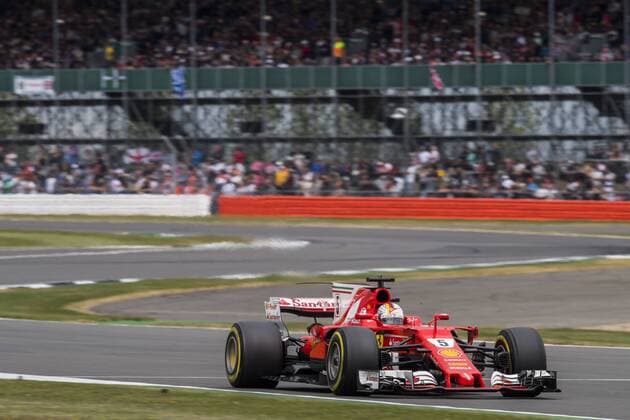 Motorsports: FIA Formula One World Championship WM Weltmeisterschaft 2017, Grand Prix of Great Britain, 5 Sebastian Vettel (GER, Scuderia Ferrari), Silverstone Great Britain xHOCHxZWEIx