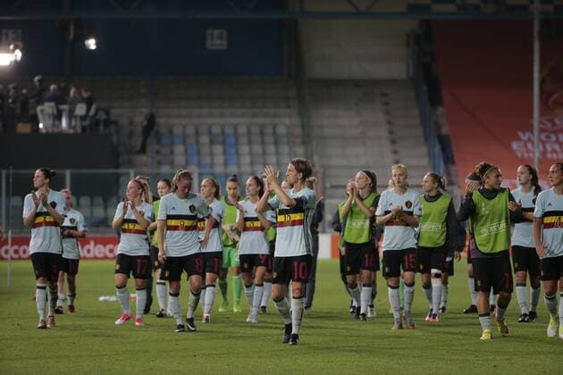 DOETINCHEM, THE NETHERLANDS - JULY 16 : Aline Zeler forward of Belgium during the UEFA Women s EURO 2017 Group Stage match in Group A between Denmark and Belgium at stadium De Vijverberg on July 16, 2017 in Doetinchem The Netherlands, 16 07 17 FOOTBALL : UEFA EURO 2017 Dames - Group A - Danemark vs Belgique - 16 07 2017 PHOTONEWS PANORAMIC 