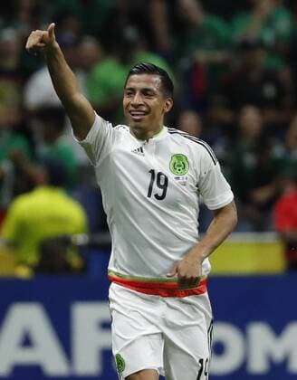 Mexico s Angel Sepulveda celebrate after scoring against Curacao during a Gold Cup match between Mexico and Curacao held at Alamodome Stadium in San Antonio, Texas, USA, 16 July 2017. MEXICO VS. CURACAO !ACHTUNG: NUR REDAKTIONELLE NUTZUNG!  Copyright: xJOSExMENDEZx JME031 20170717-636358594285660028