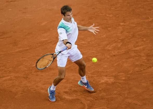 170717 Tommy Robredo, Spanien under dag 2 av Swedish Open den 17 juli 2017 i Bastad.  Copyright: AndersxBjurö ST170717AAB07