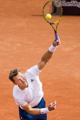 170717 Johan Brunström, Sverige, under dag 2 av Swedish Open den 17 juli 2017 i Bastad.  Copyright: MATHILDAxAHLBERG BB170717MA042