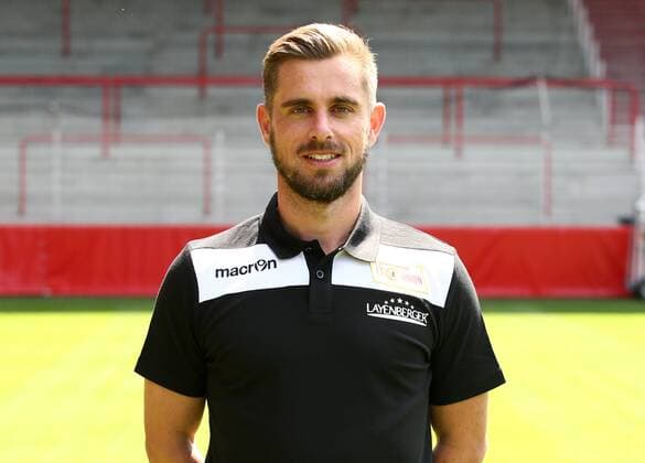 Co Trainer Sebastian Bönig Fußball Fussball 2.Bundesliga Herren DFL Porträttermin Saison 2017 2018 17.07.2017 1.FC Union Berlin FCU , Porträt, Vorstellung, Präsentation, Pressetermin
