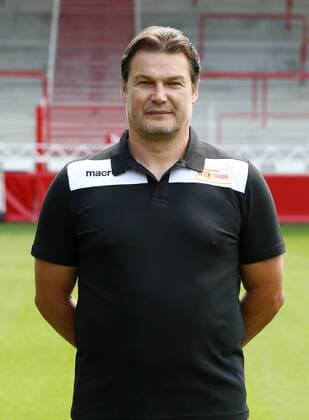 Physiotherapeut Frank Placzek Fußball Fussball 2.Bundesliga Herren DFL Porträttermin Saison 2017 2018 17.07.2017 1.FC Union Berlin FCU , Porträt, Vorstellung, Präsentation, Pressetermin