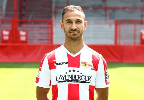 Akaki Gogia Fußball Fussball 2.Bundesliga Herren DFL Porträttermin Saison 2017 2018 17.07.2017 1.FC Union Berlin FCU , Porträt, Vorstellung, Präsentation, Pressetermin