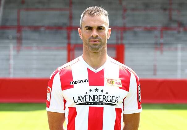 Marc Torrejon Fußball Fussball 2.Bundesliga Herren DFL Porträttermin Saison 2017 2018 17.07.2017 1.FC Union Berlin FCU , Porträt, Vorstellung, Präsentation, Pressetermin