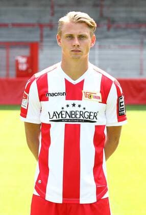 Simon Hedlund Fußball Fussball 2.Bundesliga Herren DFL Porträttermin Saison 2017 2018 17.07.2017 1.FC Union Berlin FCU , Porträt, Vorstellung, Präsentation, Pressetermin