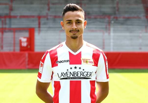 Kenny Prince Redondo Fußball Fussball 2.Bundesliga Herren DFL Porträttermin Saison 2017 2018 17.07.2017 1.FC Union Berlin FCU , Porträt, Vorstellung, Präsentation, Pressetermin
