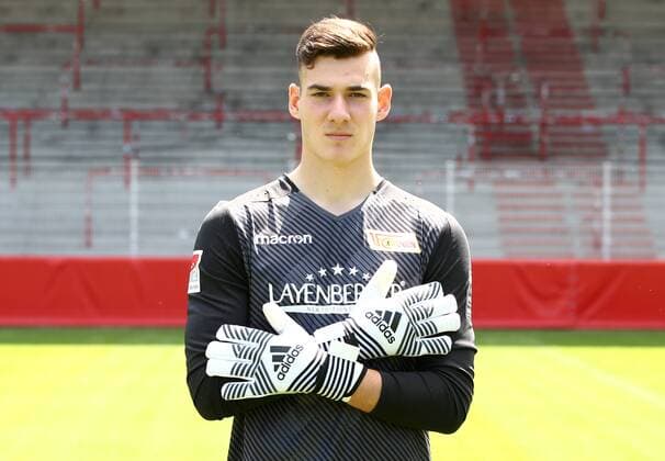 Torwart Lennart Moser Fußball Fussball 2.Bundesliga Herren DFL Porträttermin Saison 2017 2018 17.07.2017 1.FC Union Berlin FCU , Porträt, Vorstellung, Präsentation, Pressetermin
