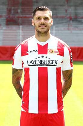 Christopher Trimmel Fußball Fussball 2.Bundesliga Herren DFL Porträttermin Saison 2017 2018 17.07.2017 1.FC Union Berlin FCU , Porträt, Vorstellung, Präsentation, Pressetermin