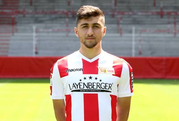 Berkan Taz Fußball Fussball 2.Bundesliga Herren DFL Porträttermin Saison 2017 2018 17.07.2017 1.FC Union Berlin FCU , Porträt, Vorstellung, Präsentation, Pressetermin