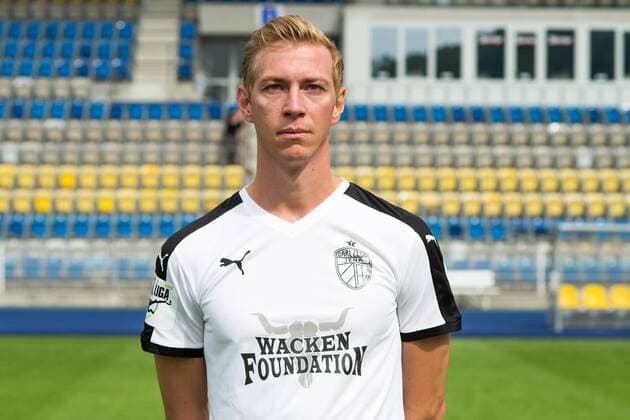 Porträt: Fußball, GER, 3.Liga, Porträttermin 2017 2018, FC Carl Zeiss Jena, Sören Eismann Ernst Abbe Sportfeld