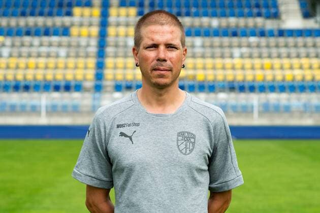 Porträt: Fußball, GER, 3.Liga, Porträttermin 2017 2018, FC Carl Zeiss Jena, Stefan Klasen Mannschaftsbetreuer Ernst Abbe Sportfeld