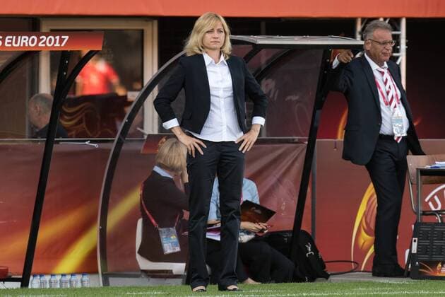 coach Elena Fomina of Russia women during the UEFA WEURO 2017 Group B group stage match between Italy and Russia at Het Kasteel on July 17, 2017 in Rotterdam, The Netherlands Women: Italy v Russia UEFA WEURO 2017 2017 2018 xVIxVIxImagesx xGerritxvanxKeulenxIVx 8248421