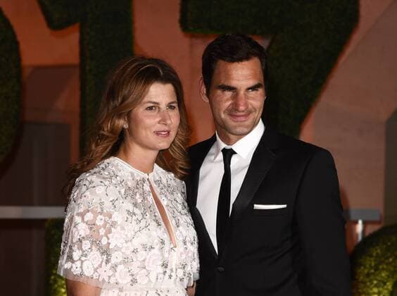 Wimbledon Champions Dinner London, UK Mirka Federer and Roger Federer at The Wimbledon Champions Dinner held at The Guildhall, Gresham Street, London on Sunday 16 July 2017 LMK392-S495-170717 
