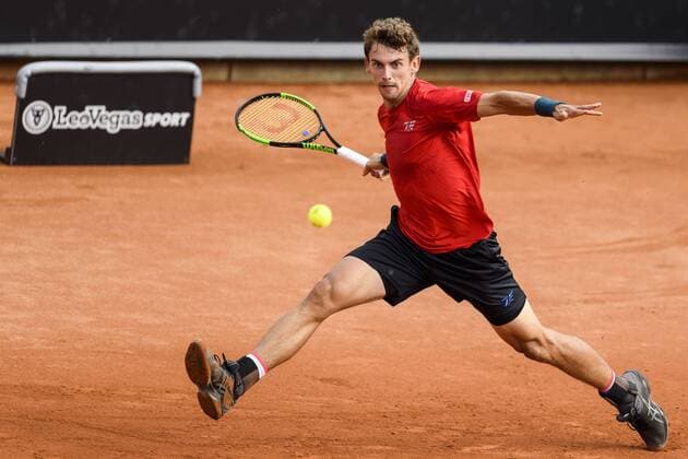 170717 Henri Laaksonen, Schweiz under dag 2 av Swedish Open den 17 juli 2017 i Bastad.  Copyright: AndersxBjurö ST170717AAB0S
