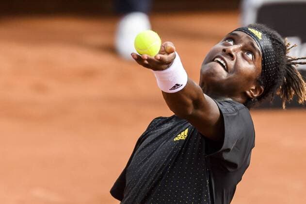 170717 Mikael Ymer, Sverige under dag 2 av Swedish Open den 17 juli 2017 i Bastad.  Copyright: AndersxBjurö ST170717AAB0V